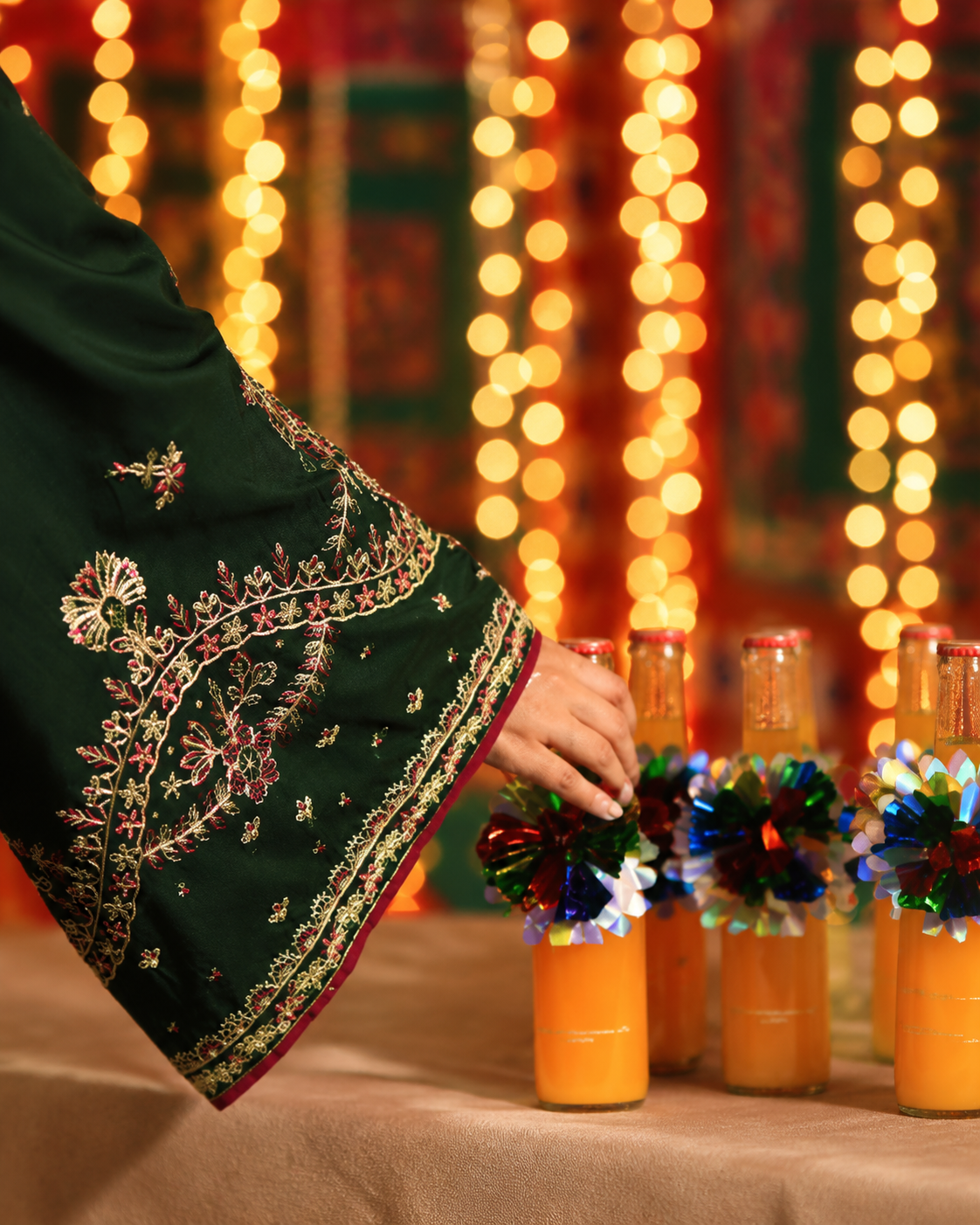 Dilkash Emerald Green Embroidered Silk Viscose Pakistani Suit with Dupatta