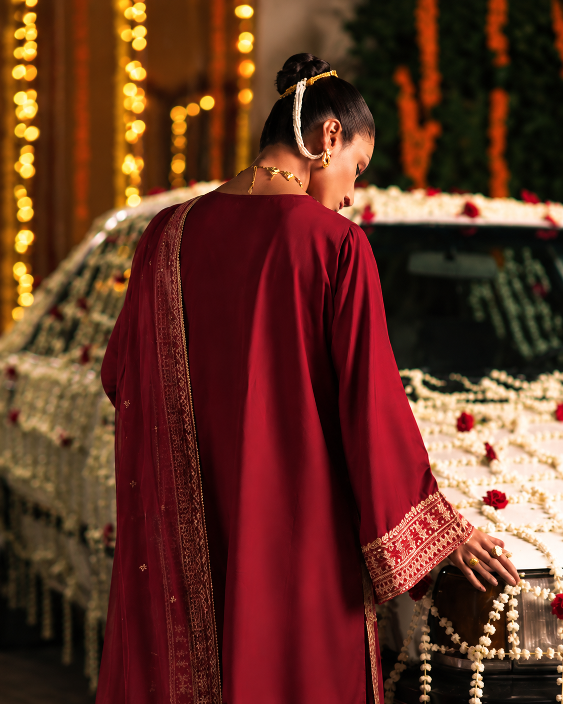 Waqar-e-Surkh Maroon Embroidered Pakistani Suit | Luxury Wedding Festive Wear