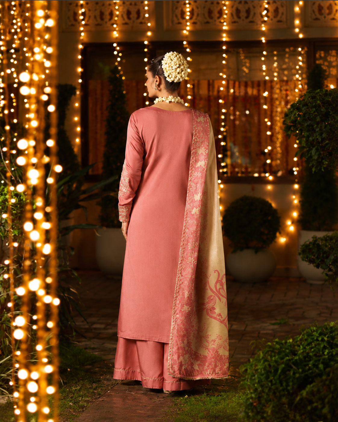 Zar Gul Blush Pink Embroidered Pakistani Suit | Luxury Festive Wedding Wear